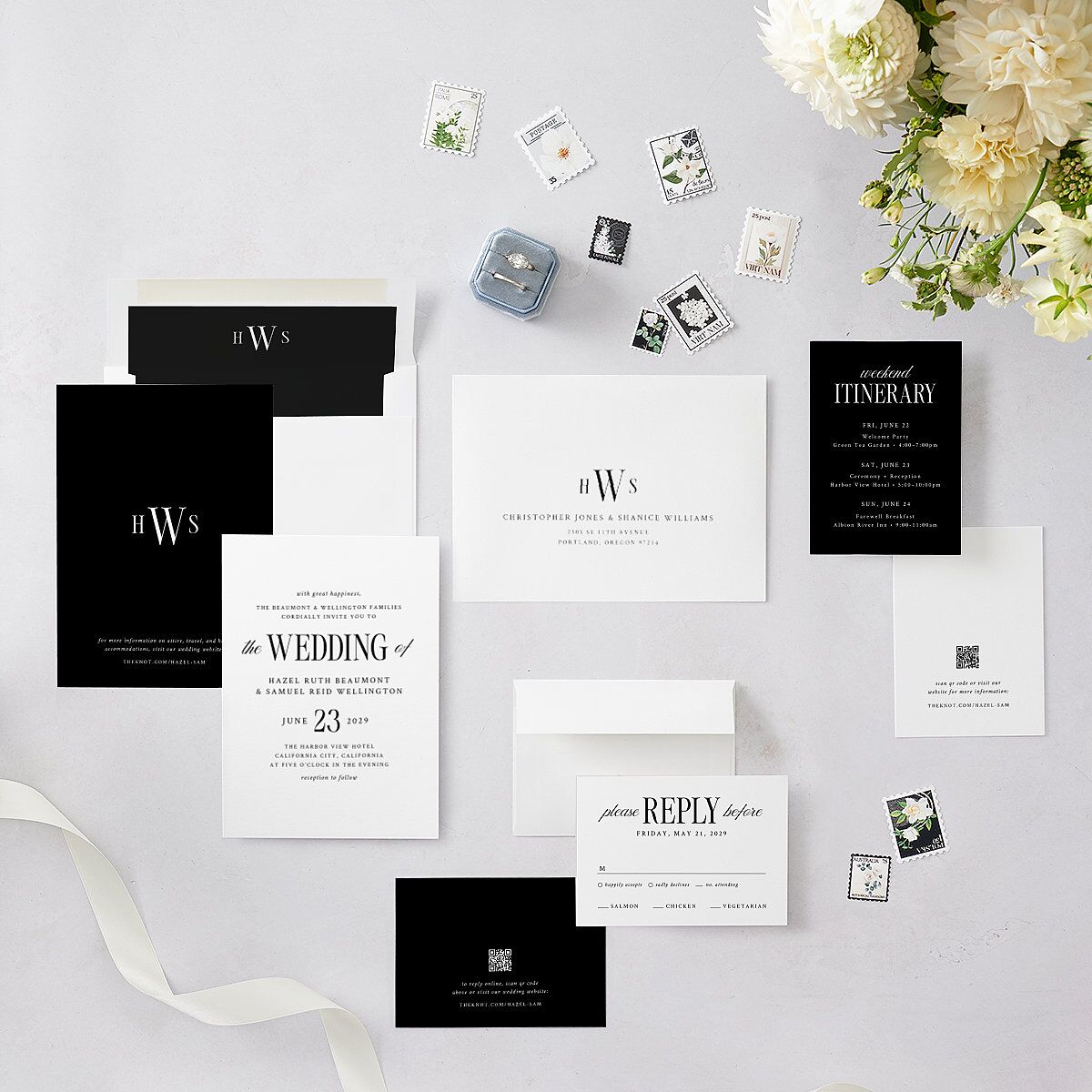 Elegant Wedding Of Wedding Invitations Pure White Signature Blank Standard No