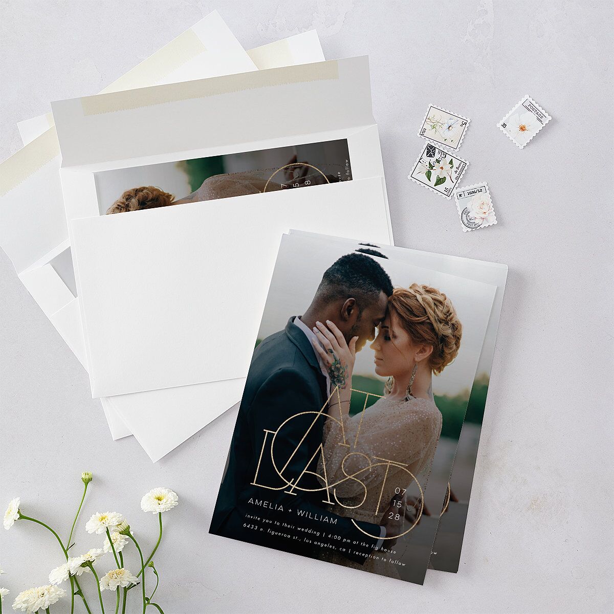 Ornate Love Song Wedding Invitations — view 4