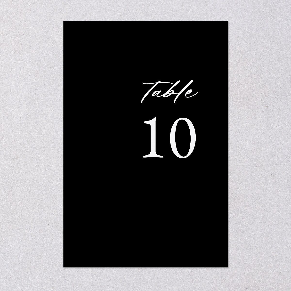 Vertical Names Table Numbers Licorice Signature