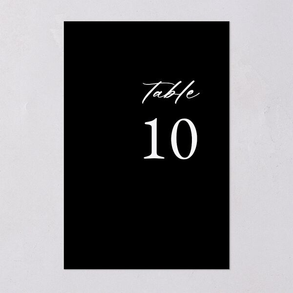 Vertical Names Table Numbers Licorice Signature