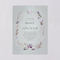 Crystal Forest Rehearsal Dinner Invitations Hunter Green Signature Blank Standard