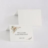 Neutral Greenery Place Cards Thyme Signature