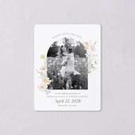 Wildflower Photo Save The Date Magnets Lilac Magnet Paper