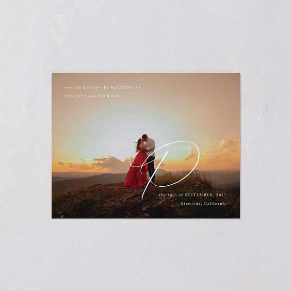 Simply Devoted Save the Date Petite Cards Pure White Signature smooth Blank Standard