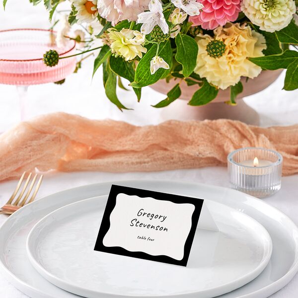 Customizable Couple Place Cards Couple 1 Signature
