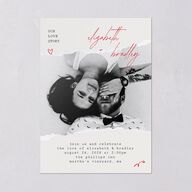 DIY Crafty Photo Wedding Invitations Ruby Signature Blank No Standard