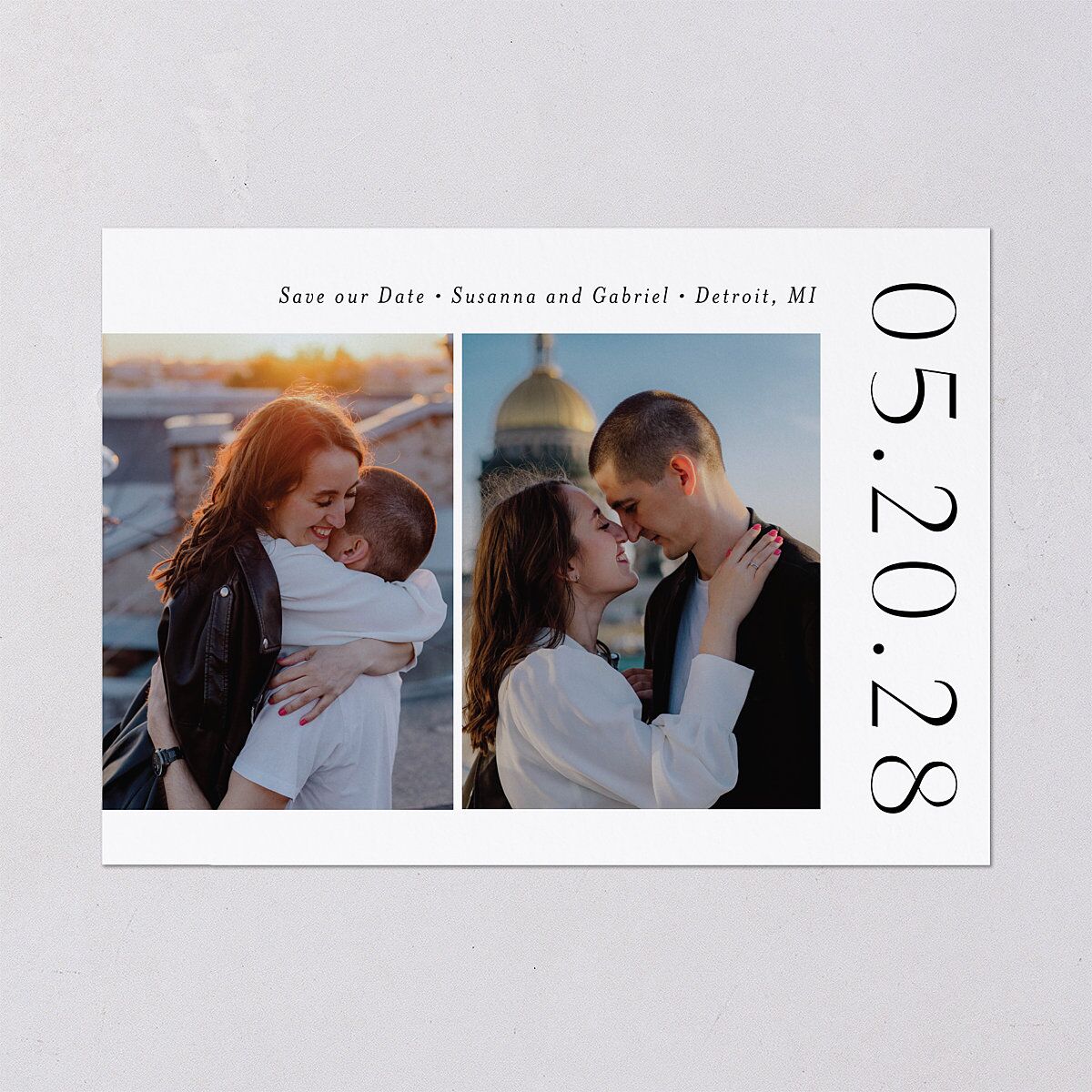 Timeless Love Save the Date Cards — view 2