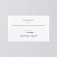 Regal Photo Foil All-in-One Wedding Invitations Midnight Signature Light Both Recipient and Return Addresses No