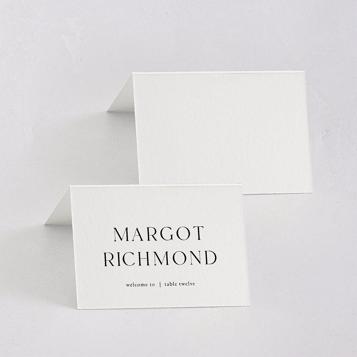 Manhattan Place Cards Pure White Signature