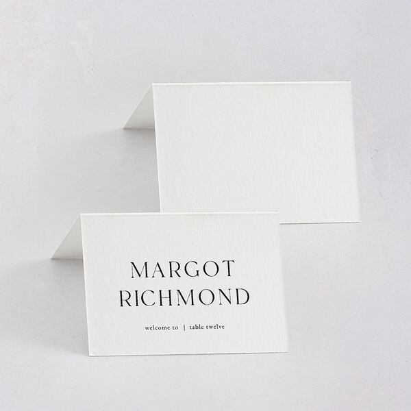 Manhattan Place Cards Pure White Signature