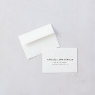 Happily Ever After Party  Wedding Response Cards Pure White Signature Standard