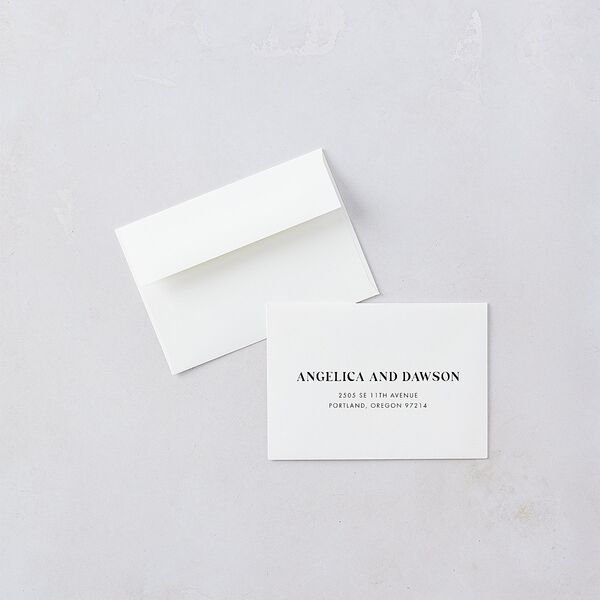 Happily Ever After Party  Wedding Response Cards Pure White Signature Standard