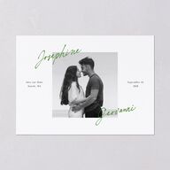 Contrast Type Save the Date Cards Greenery Signature smooth Blank No Standard