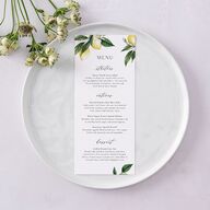 Botanical Lemon Menus Buttercup Signature
