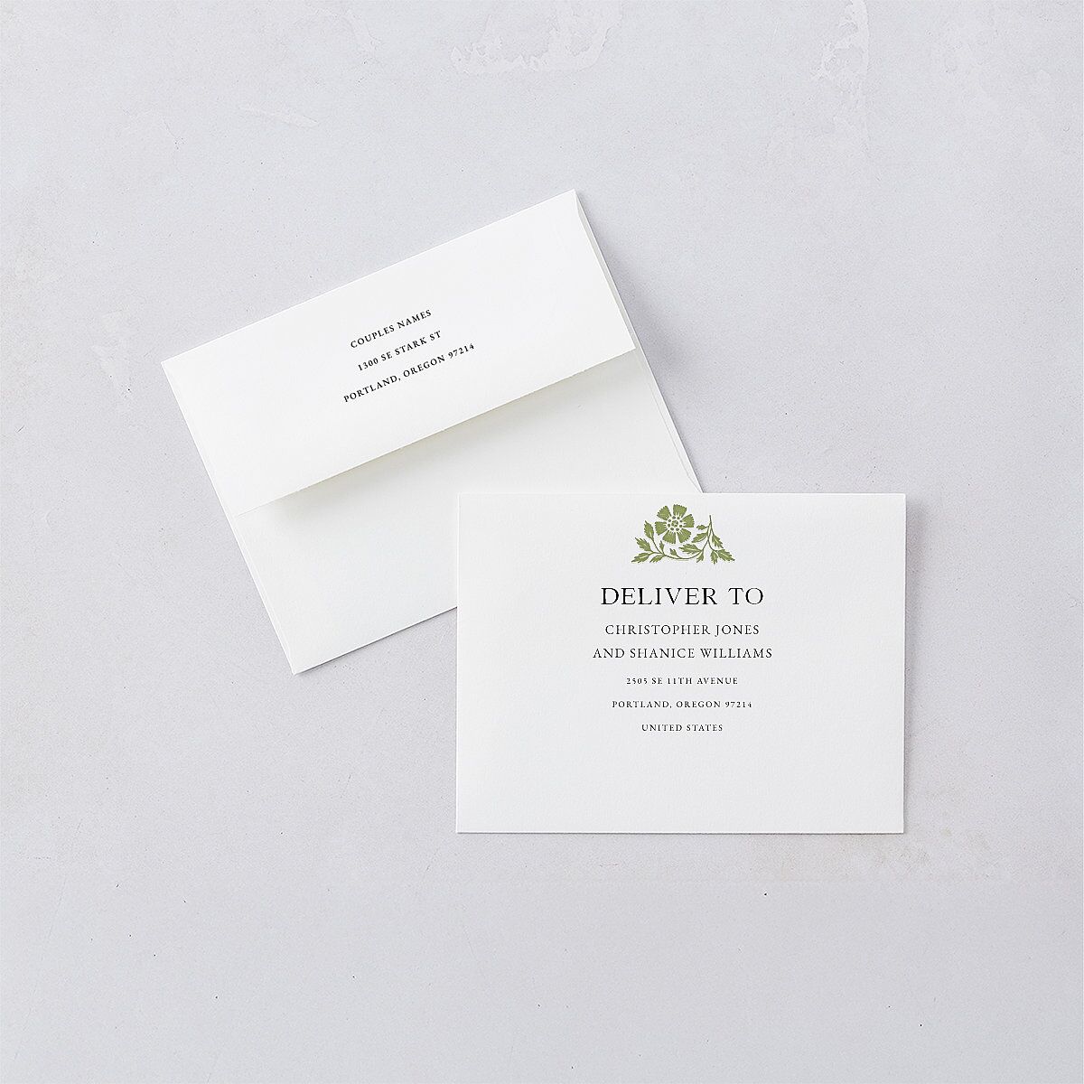 Block Print Thank You Cards Meadow Signature