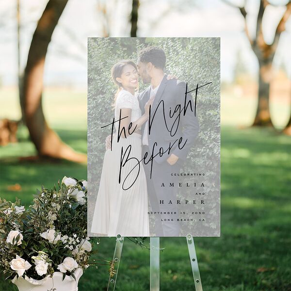 The Night Before You Are Mine Photo Standard Welcome Sign Large Pure White Standard Indoor Foam Core L Welcome