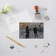 Written In The Stars Save The Date Postcards  Midnight