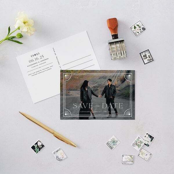 Written In The Stars Save The Date Postcards Midnight
