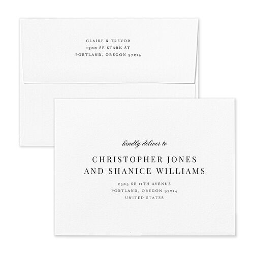 Elegant Lighthouse Thank You Card Envelopes Terracotta Cotton Both Recipient and Return Addresses Signature Standard
