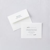 Exquisite Branches Botanical Save the Date Petite Card Envelopes White Deep Lake Both Recipient and Return Addresses Signature Standard