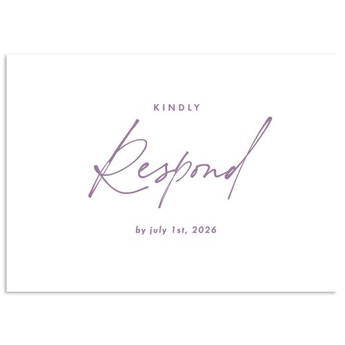 Picture This Photo Wedding Response Cards Orchid Signature Standard