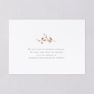 Dainty Wildflowers Save the Date Cards Sunflower Signature smooth Blank No Standard