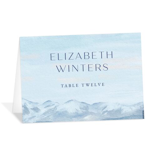 Scenic Denver Colorado Place Cards Pastel Blue Signature