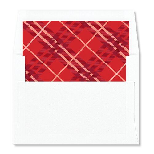 Sweet Holiday Envelope Liners Jewel Red Standard