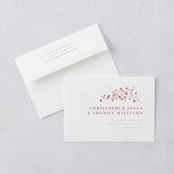 Cherry Blossoms Save The Date Cards Gold Soft Pink Signature smooth Blank No Standard
