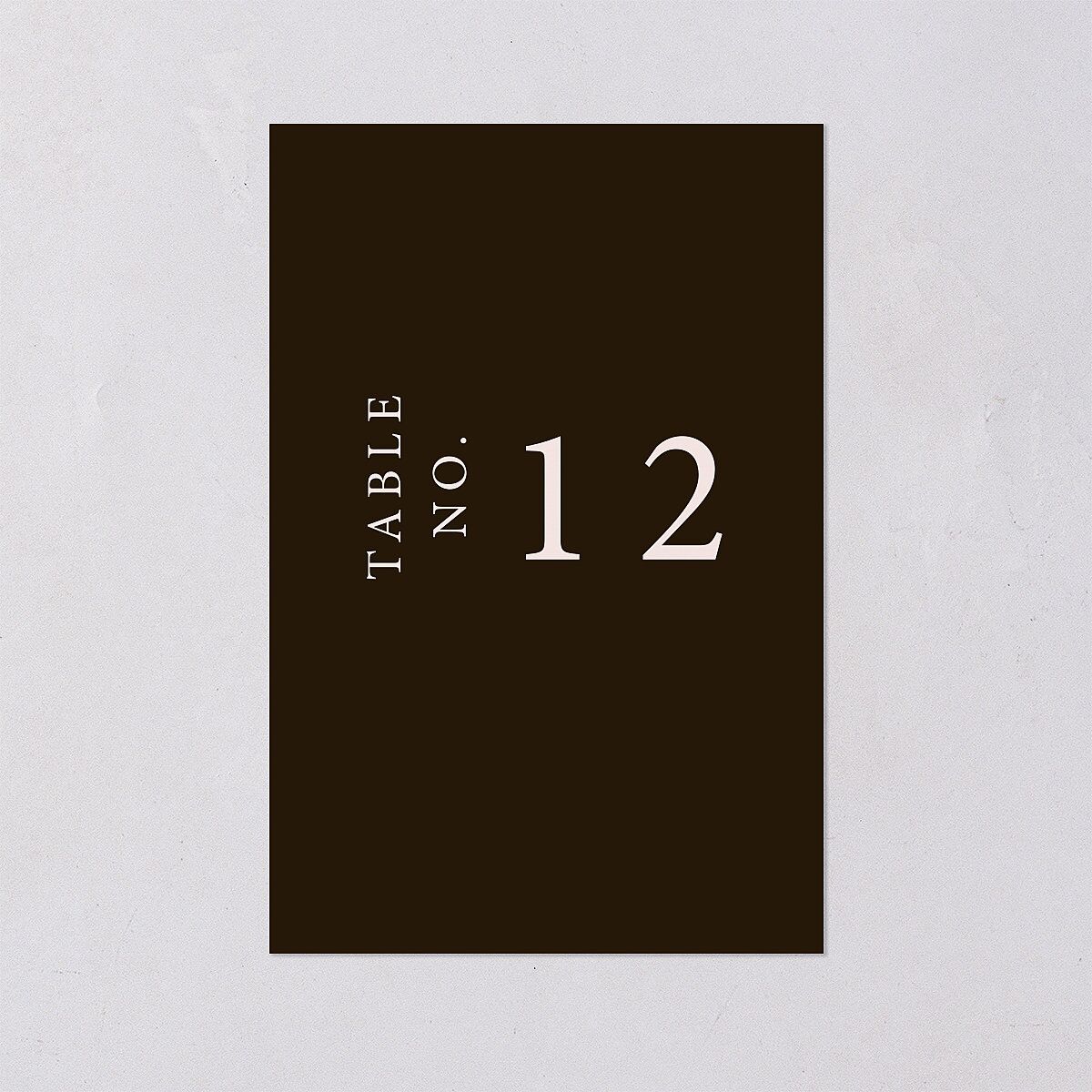 Autumn Romance Table Numbers Chocolate Signature