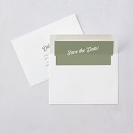 Future Newlyweds Save the Date Cards Moss Signature smooth Blank No