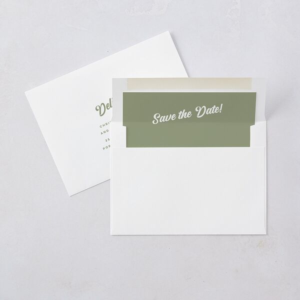 Future Newlyweds Save the Date Cards Moss Signature smooth Blank No