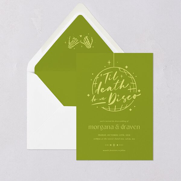 Til Death Do We Disco Euro Envelope Liners Pear Luxe