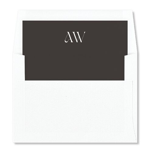 Border Date Envelope Liners Licorice Standard