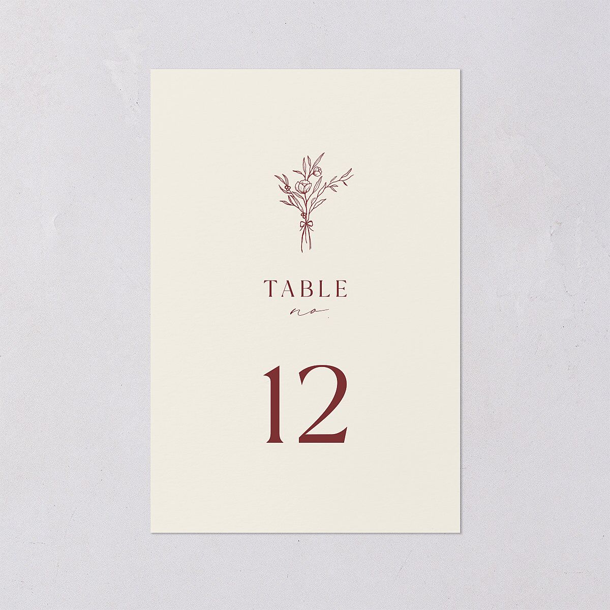 Simple Boho Flowers Table Numbers — view 1