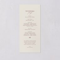 Simple Boho Flowers Wedding Programs Raspberry Signature