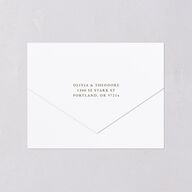 Eucalyptus Bouquet All-in-One Wedding Invitations Terracotta Signature Light Both Recipient and Return Addresses No