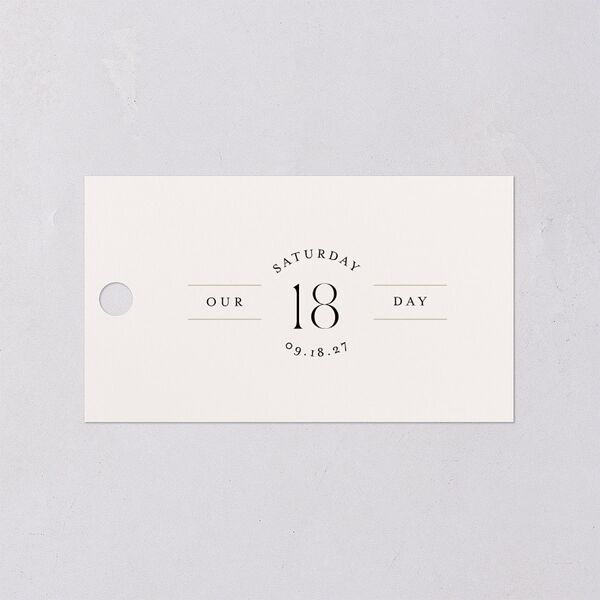 Photo Arch Favor Gift Tags Taupe Signature