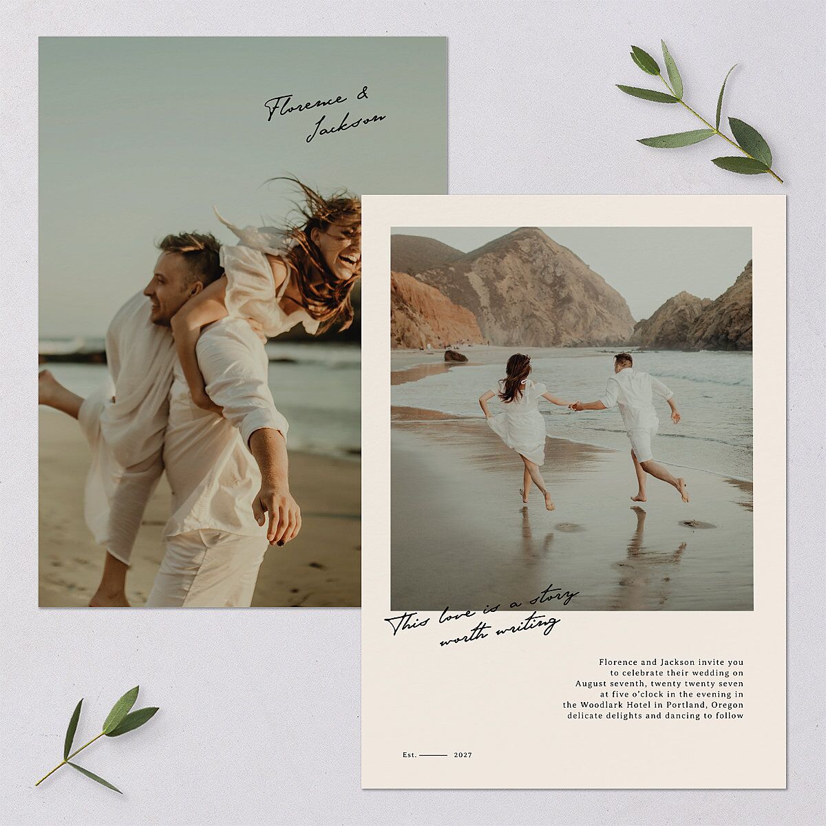 Vintage Film Wedding Invitations — view 1