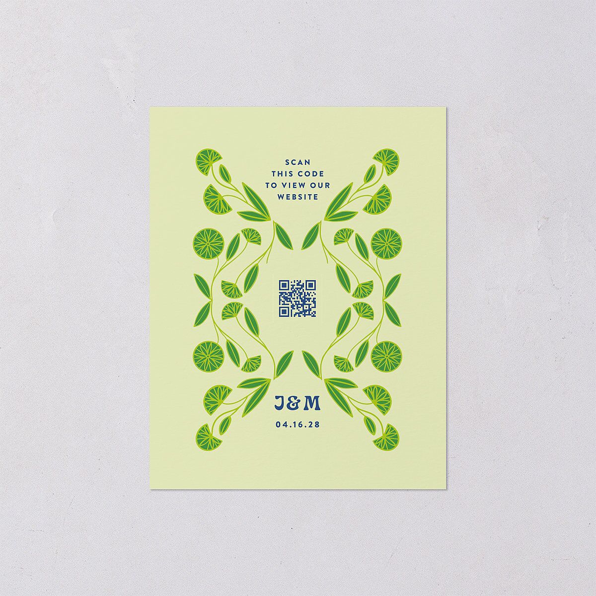 Wedstock Save the Date Petite Cards Sky Signature smooth Blank No Standard