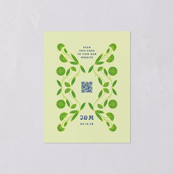 Wedstock Save the Date Petite Cards Sky Signature smooth Blank No Standard
