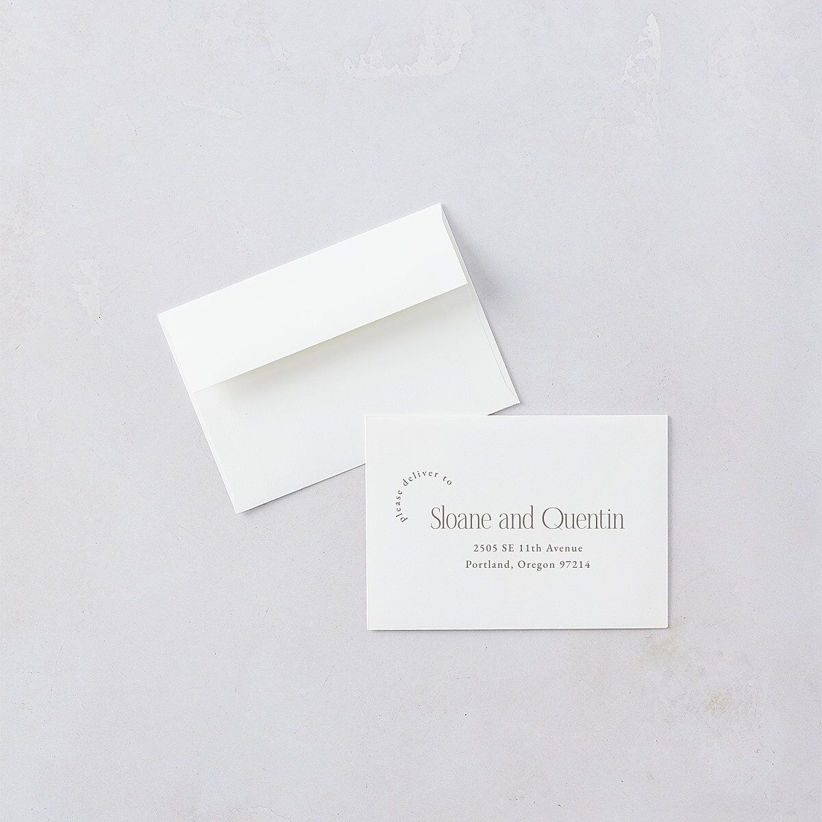 Accent Arches Wedding Response Cards Licorice Signature Standard