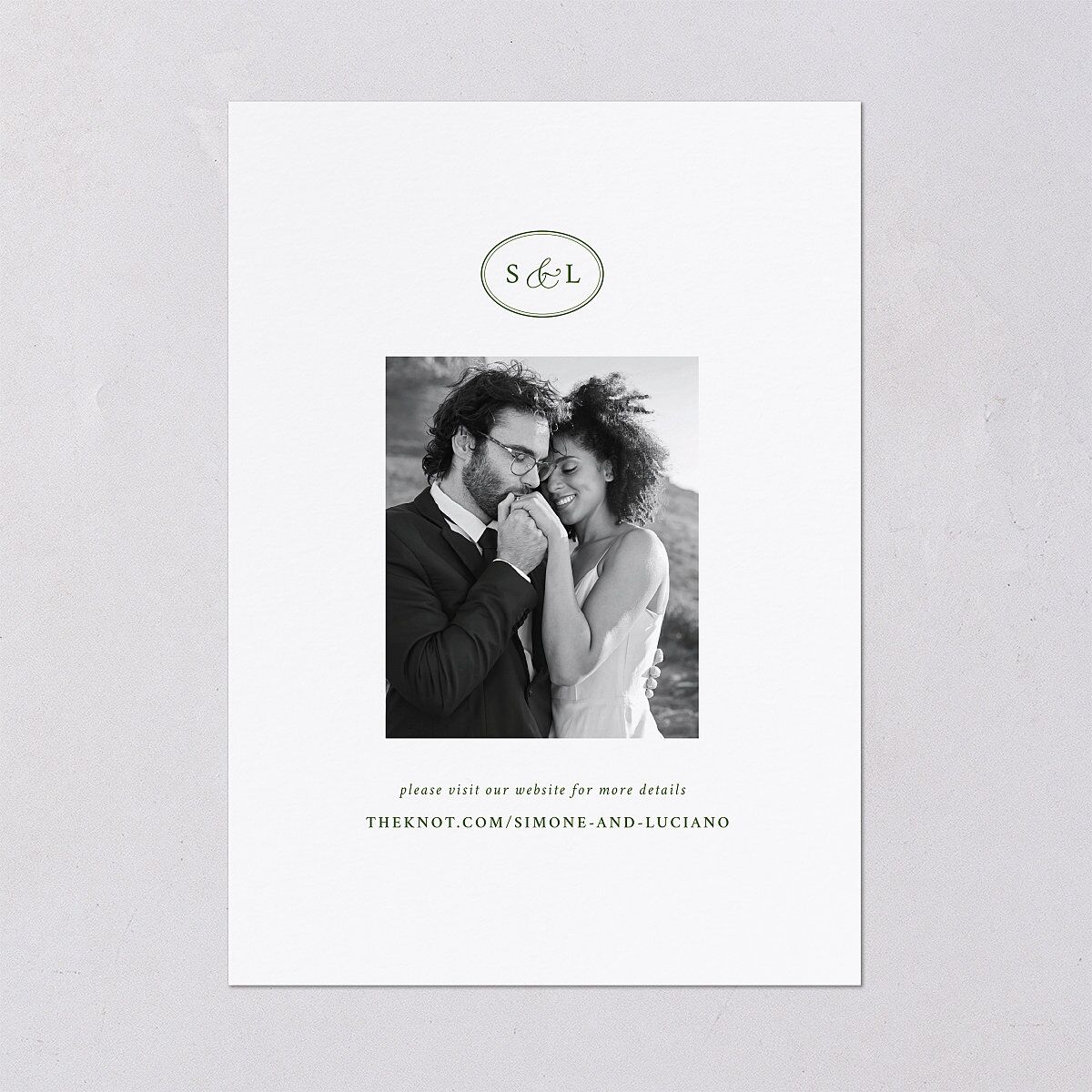 Your Own Classic Italian Venue Wedding Invitations Dark Camo Signature Blank No Standard