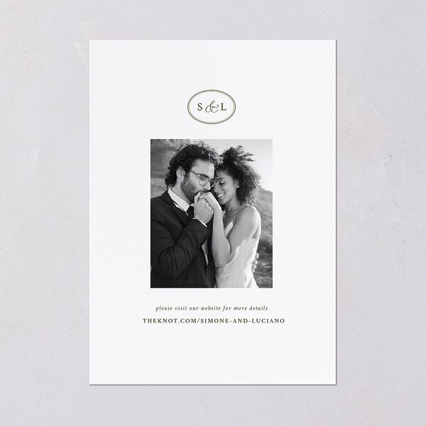 Your Own Classic Italian Venue Wedding Invitations Dark Camo Signature Blank No Standard