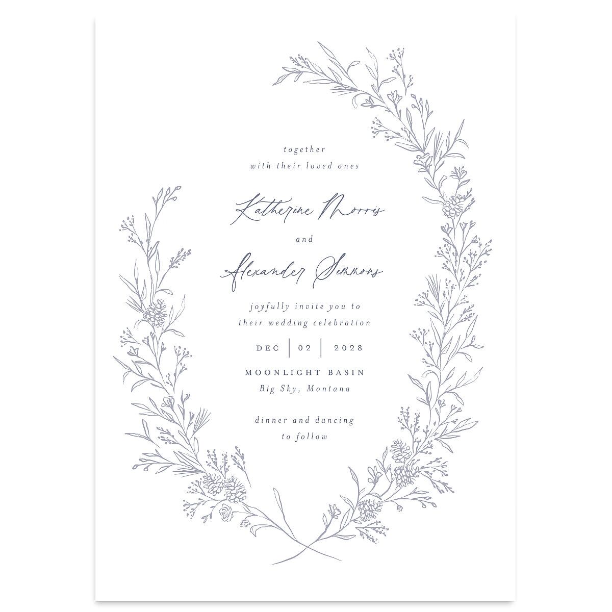 Romantic Branches Wedding Invitations