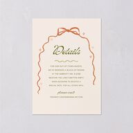 Whimsical Drawn Flowers Wedding Event Detail Cards Thyme Signature Standard