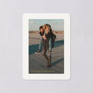 Cinematic Love Story Wedding Response Cards Pure White Signature Rounded