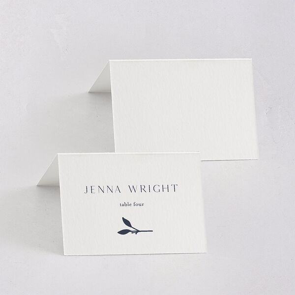 Gilded Sprigs Place Cards Moody Blue Signature