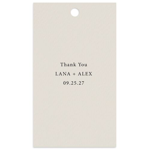 Natural Palette Favor Gift Tags Slate Signature
