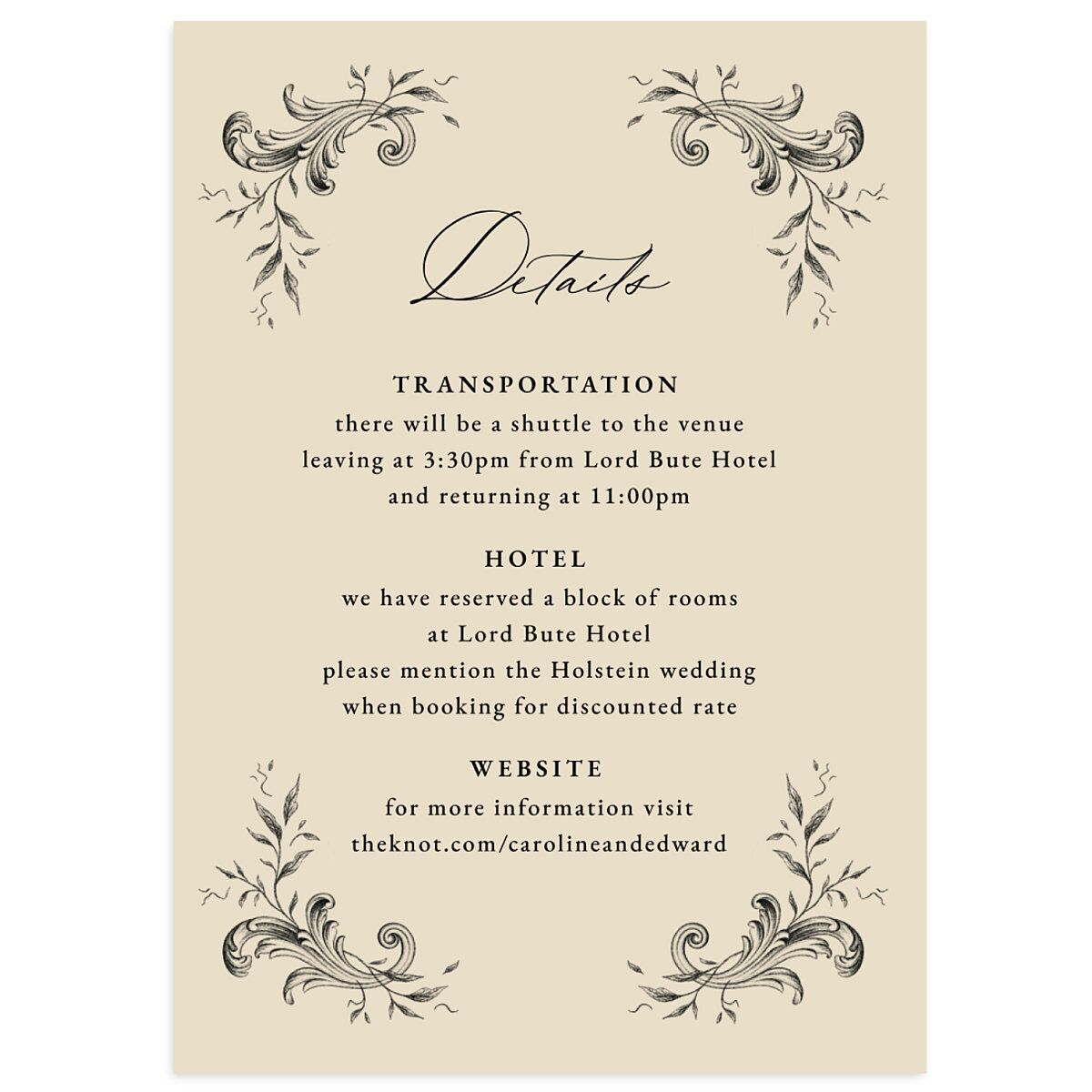 Antique Victorian Wedding Enclosure Cards
